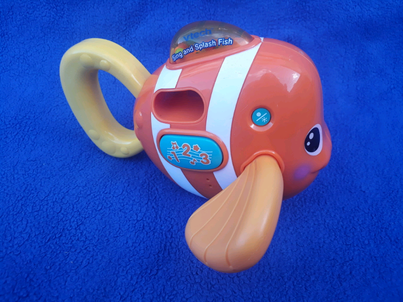 vtech sing and splash fish bath toy